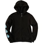 volcom sweatshirt kids hooded zip iconic stone (black)