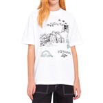 volcom tee shirt girls fa keutchi (white)