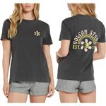 volcom tee shirt girls lock it up (black)