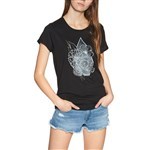 volcom tee shirt girls radical daze (black)