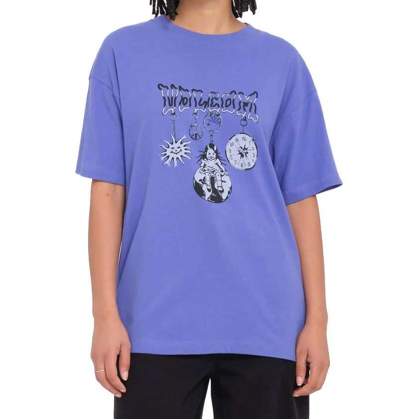 volcom tee shirt girls fa keutchi (ballpoint blue)