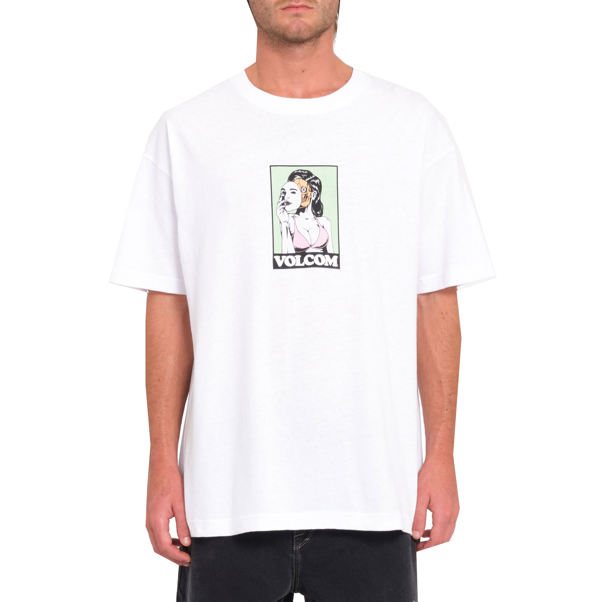 volcom tee shirt lse underfaced (white)
