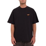 volcom tee shirt pistol stone (black)