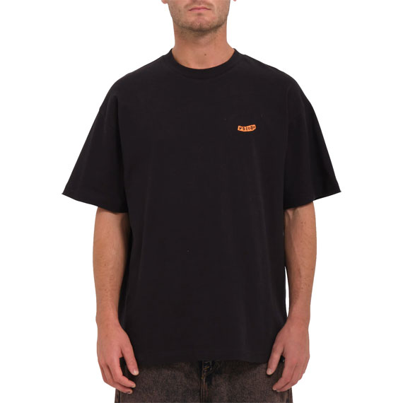 volcom tee shirt pistol stone (black)