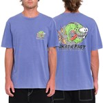 volcom tee shirt crazee wheel (ballpoint blue)
