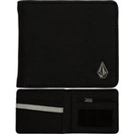 volcom wallet slim stone pu (black) small