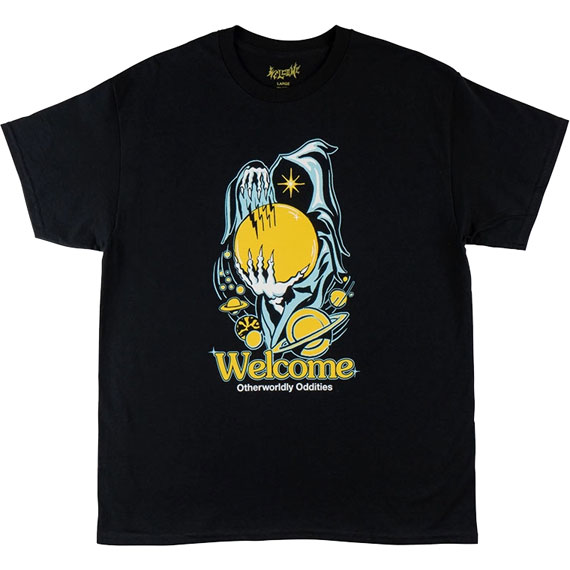 welcome tee shirt space wizard (black)