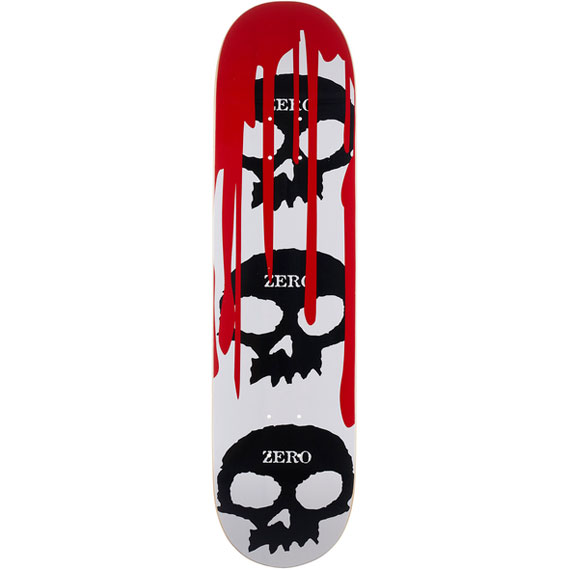 zero board 3 skull blood team (white/black/red) 7.875