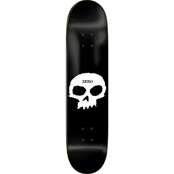 zero board single skull team (black/white) 8.375