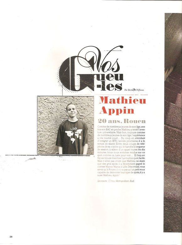 matthieu appin sugar magazine # 118 juillet août 2010