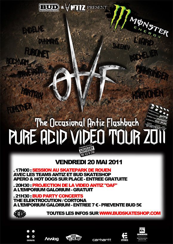 ANTIZ OAF session video bud party concerts vendredi 20 mai 2011 Rouen ANTIZ OAF session video bud party concerts vendredi 20 mai 2011 Rouen