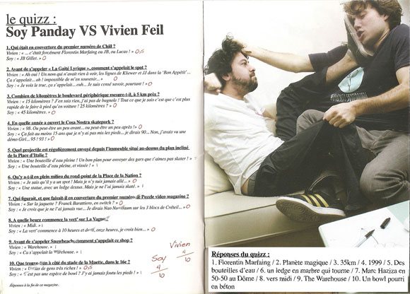 Soy Panday & Vivien Feil paru le quizz à Propos magazine #02 juillet 2011