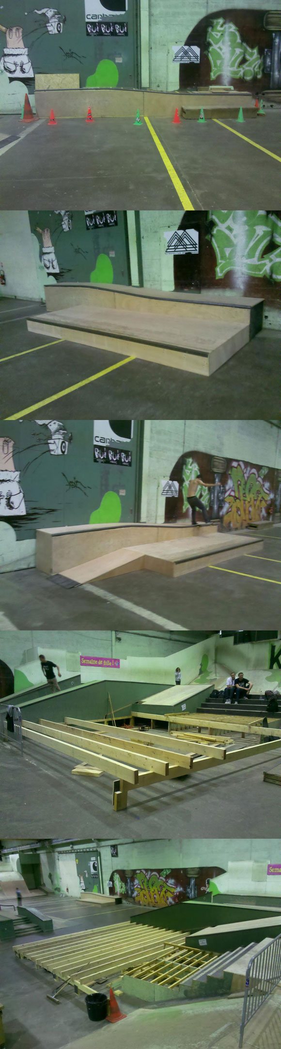 Aperçu photo des travaux au Skatepark De Rouen