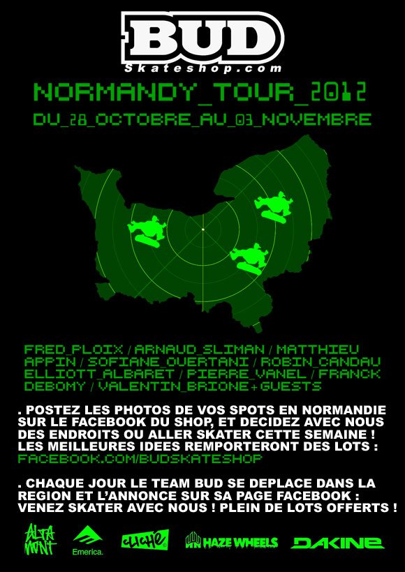 BUD Normandy Tour 2012 du 28 octobre au 3 novembre BUD Normandy Tour 2012 du 28 octobre au 3 novembre