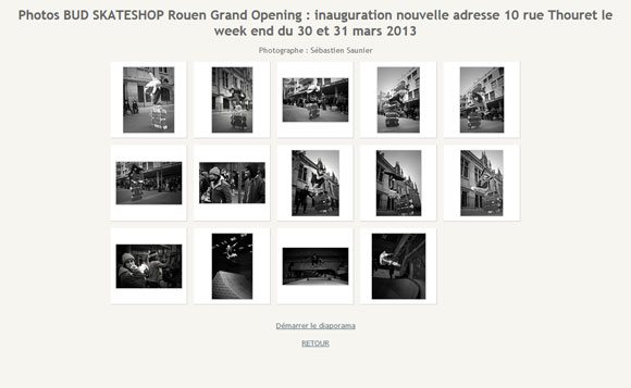 Photos BUD SKATESHOP Rouen Grand Opening : inauguration nouvelle adresse 10 rue Thouret le week end du 30 et 31 mars 2013 Sébastien Saunier