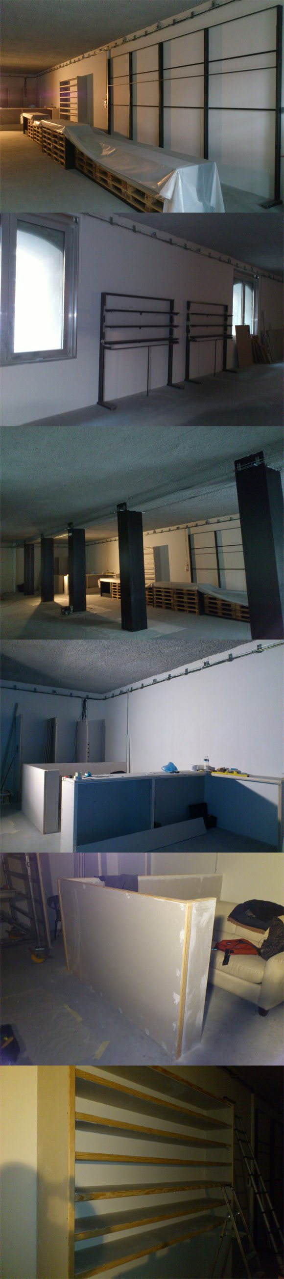 Aperçu photo des travaux au futur BUD SKATESHOP MARSEILLE