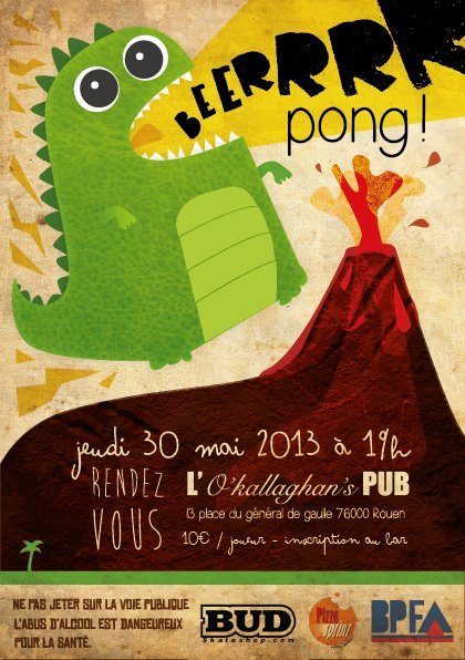 Tournoi de Beer Pong O'Kallaghan's à Rouen le jeudi 30 mai 2013