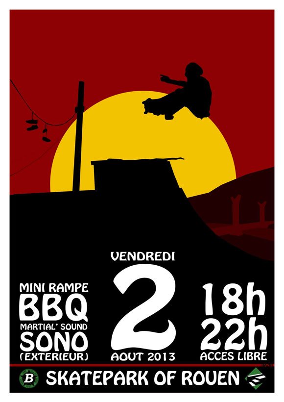 Session Skatepark Of Rouen vendredi 2 août 2013