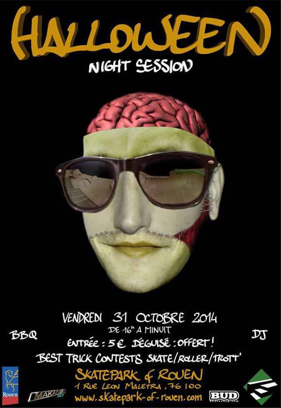 Halloween Night Session Skatepark Of Rouen vendredi 31 octobre 2014 Halloween Night Session Skatepark Of Rouen vendredi 31 octobre 2014