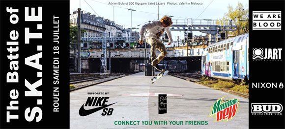 The Battle Of S.K.A.T.E Quai Bas Rive Gauche Pont Boieldieu Rouen samedi 18 juillet 2015