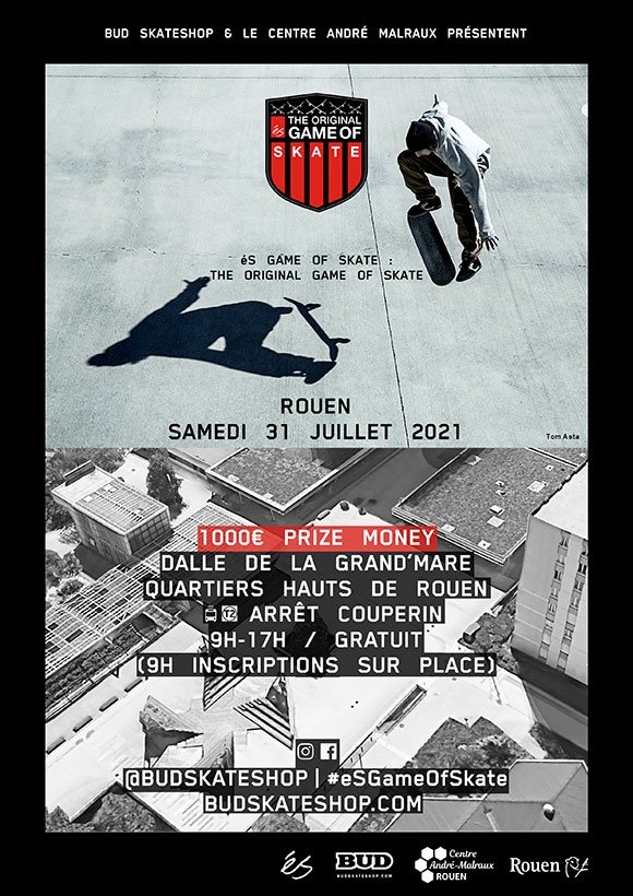 éS SKATEBOARDING Original Game Of SKATE Rouen Dalle De La Grand'Mare samedi 31 juillet 2021