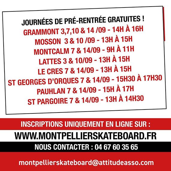 Montpellier Skateboard School cours de skate, stages, sorties saison 2022/2023 Montpellier Skateboard School cours de skate, stages, sorties saison 2022/2023