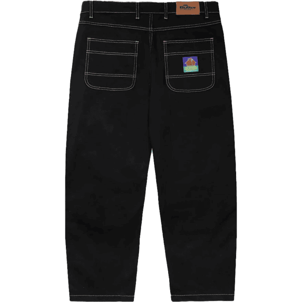 butter goods pants double knee work (washed black)