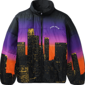 cash only jacket puffer city (black) reversible