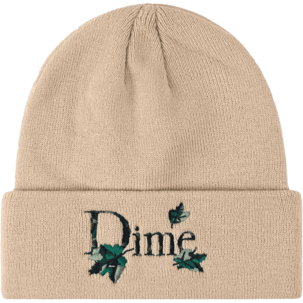 dime beanie classic leafy fold (light beige)