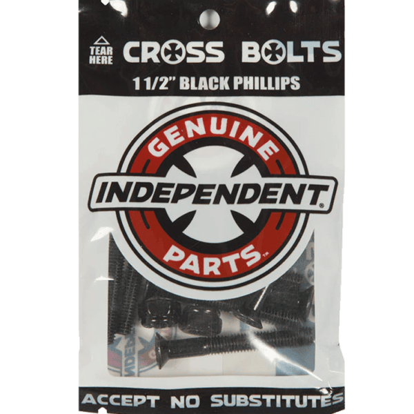 independent bolts genuine parts cross (black) phillips 1 1/2