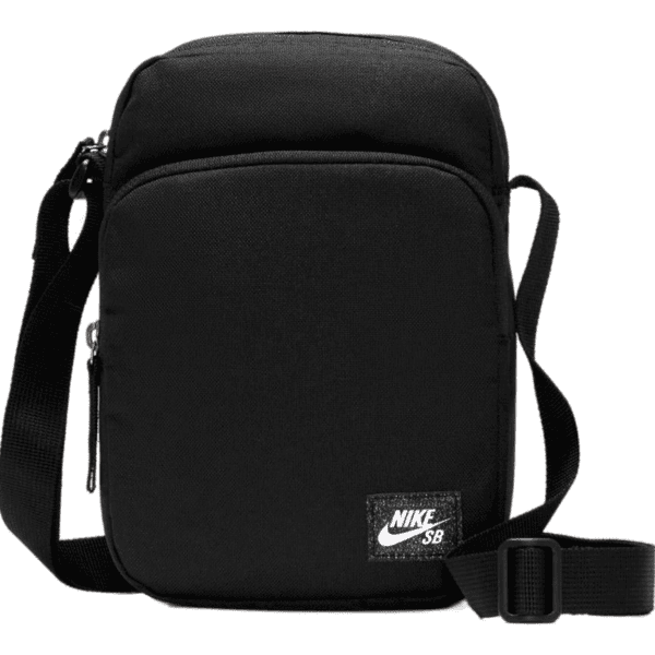 nike sb bag shoulder heritage small (black/black/white)