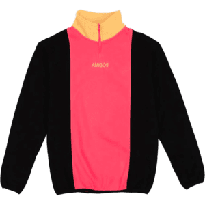 amigos sweatshirt three quarter zip (black/banana/bubble)