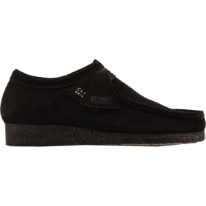 clarks shoes wallabee (black/suede)