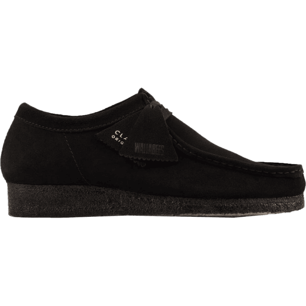 clarks shoes wallabee (black/suede)