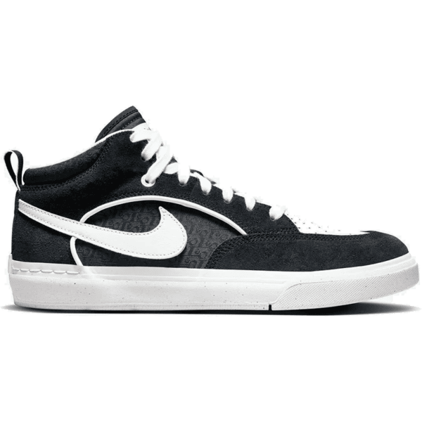 nike sb shoes react leo (black/white/gum) leo baker