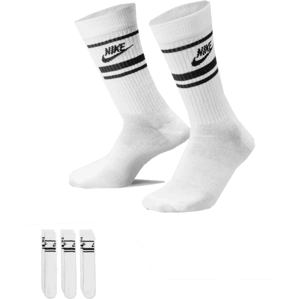 nike sb socks pack everyday nsw essential (white/black/black)