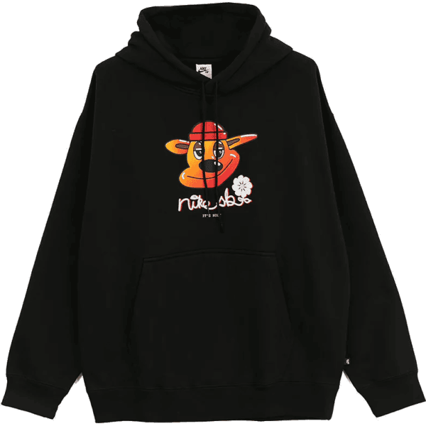 nike sb sweatshirt hood just chillin (black)