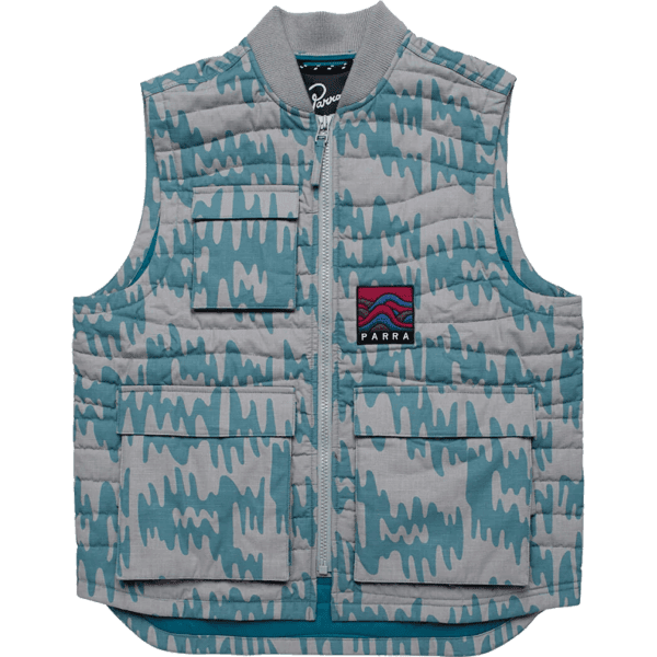 parra jacket vest tremor pattern (alloy grey)