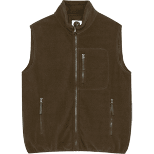 polar jacket vest basic fleece (brown)