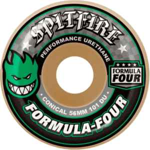 spitfire wheels formula four conical (green print) 101a 54mm spitfire wheels formula four conical (green print) 101a 54mm