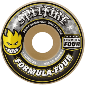spitfire wheels formula four conical (yellow print) 99a 56mm