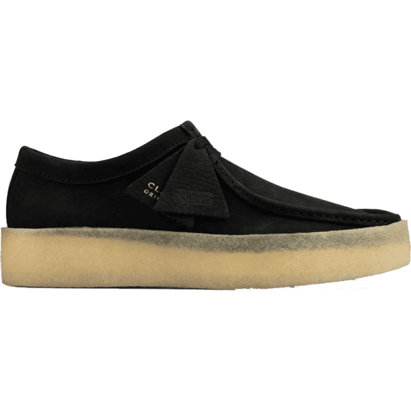 clarks shoes wallabee cup (black/nubuck)