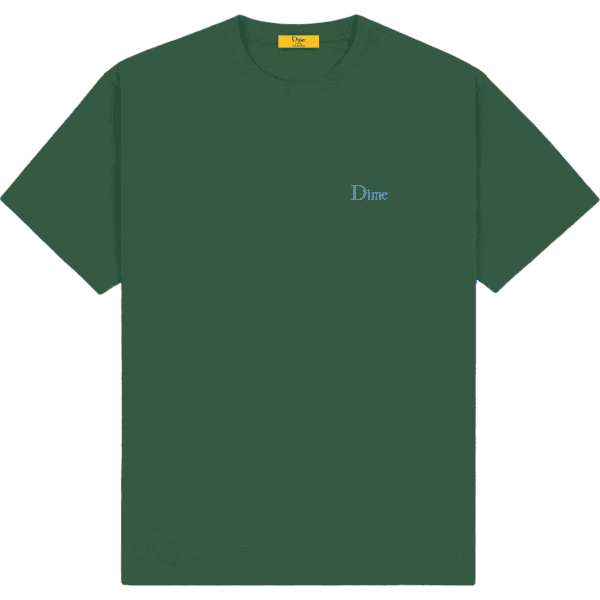 dime tee shirt classic small logo (rainforest)