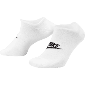 nike sb socks pack everyday essential no show (white/black)