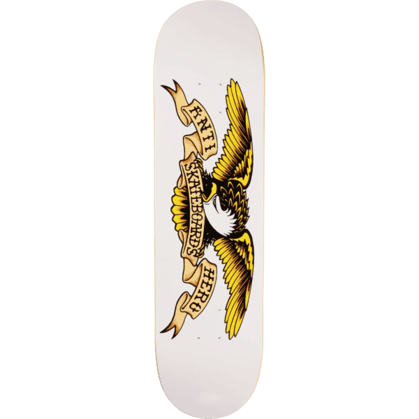 antihero board classic eagle (white) 8.75