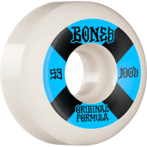 bones wheels 100&rsquo;s sidecut v5 100a 53mm