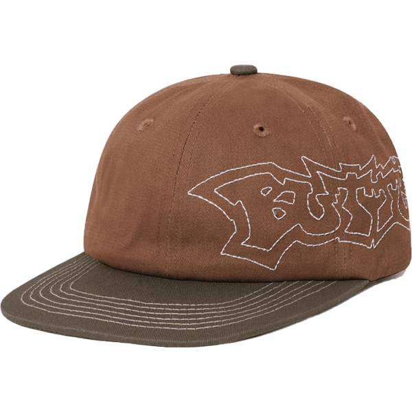 butter goods cap 6 panel yard (brown/army)