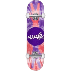 cliché skateboard complete peace (purple/red) 8