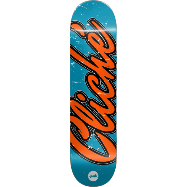 cliché board old logo (blue/orange) 8.125
