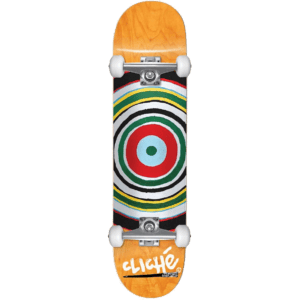 cliché skateboard complete painted circle 8.25
